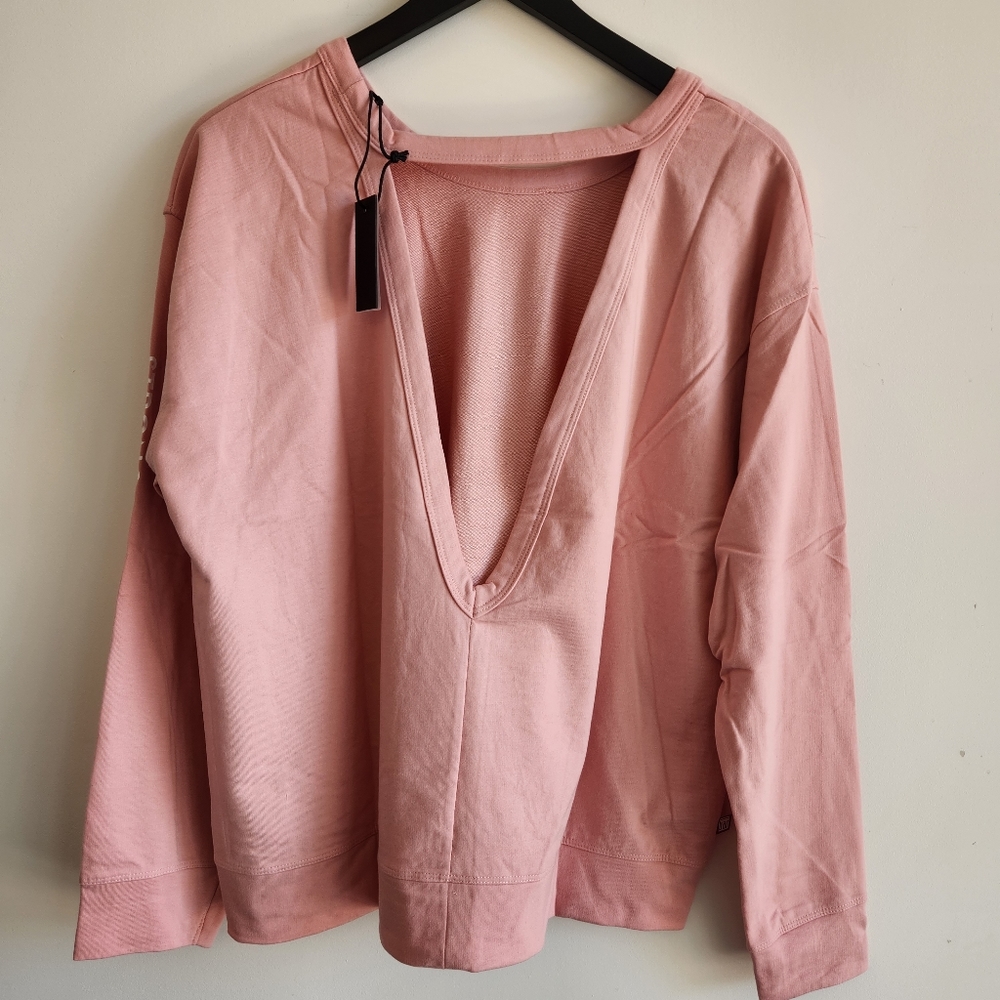 BAR METHOD LOGO PINK SWEATSHIRT